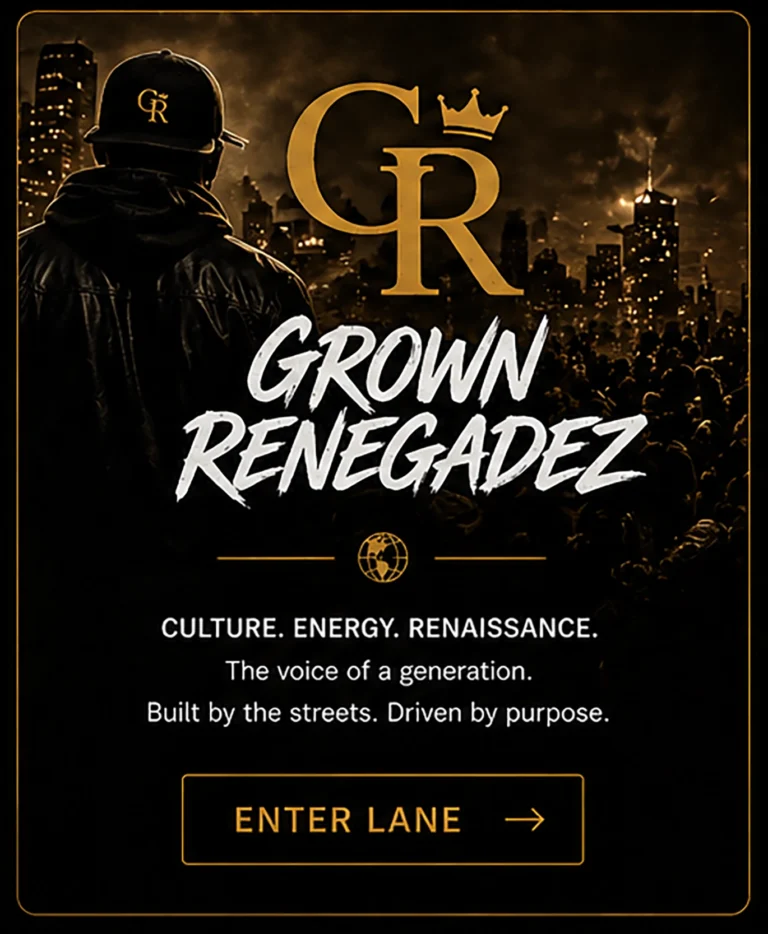 Grown RenegadeZ Music label card.