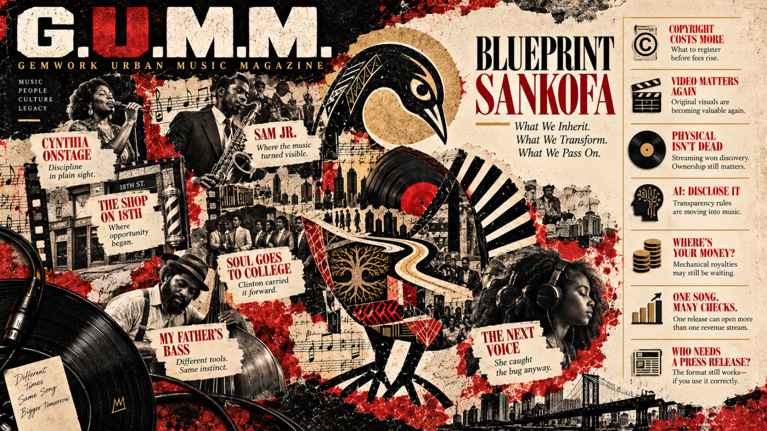 G.U.M.M. October 2026 cover, Blueprint Sankofa: What we inherit. What we transform. What we pass on.