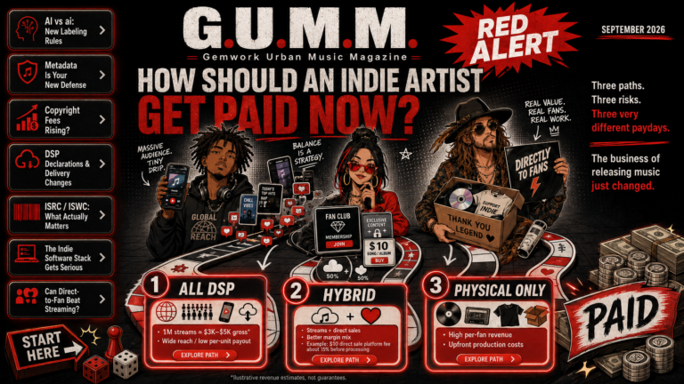 G.U.M.M. September 2026 cover: How should an indie artist get paid now?
